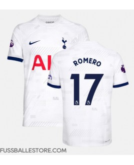 Günstige Tottenham Hotspur Cristian Romero #17 Heimtrikot 2023-24 Kurzarm
